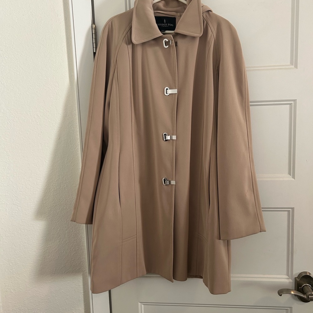 London Fog Women's Beige Cape Coat